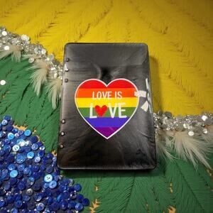 Handmade Pride Epoxy Resin A5 Notebook Love Is Love Rainbow Journal